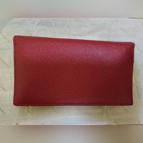 β€οΈπHOST PICKπβ€οΈBVLGARI B ZERO 1 Circle Logo Long Wallet Ruby - Picture 4 of 17